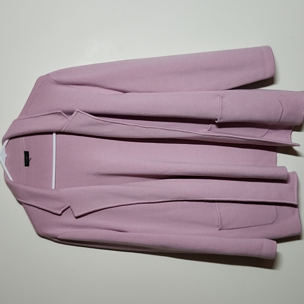 Talbots Pink Merino Sweater Blazer